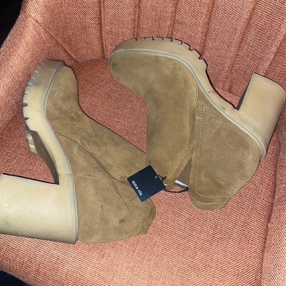 Dolce Vita Ankle Boots Chunky Heels Platform Booties​ - Picture 12 of 12